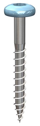 Rockpanelschroeven 4,5 x 35 mm RAL 9010. 100 stuks incl. bit